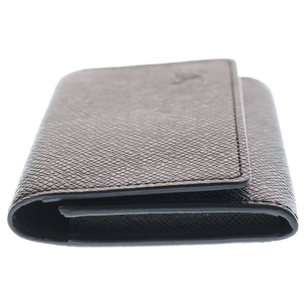 LOUIS VUITTON(ルイヴィトン) タイガ アンヴェロップ 名刺入れ カードケース 小物入れ ブラック レザー M64595 レディース