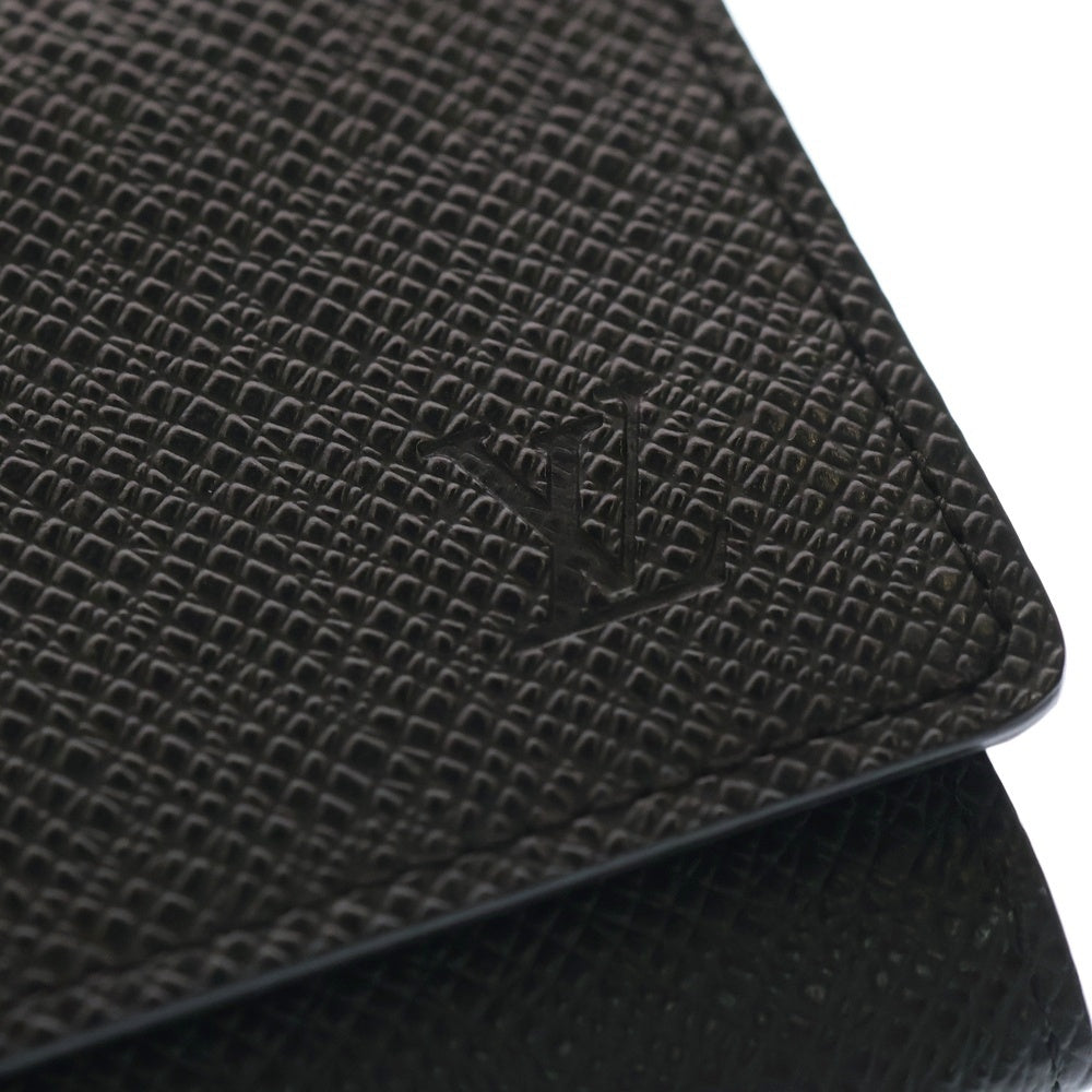 LOUIS VUITTON(ルイヴィトン) タイガ アンヴェロップ 名刺入れ カードケース 小物入れ ブラック レザー M64595 レディース