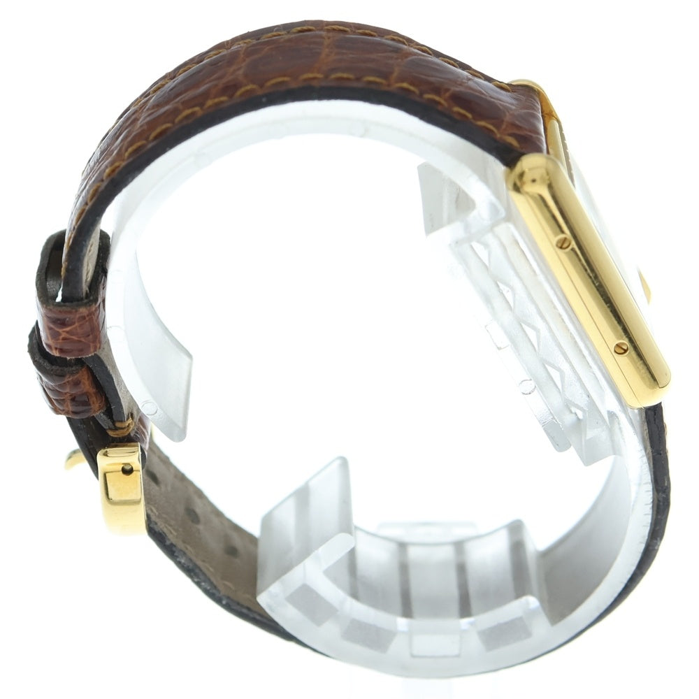 Cartier(カルティエ) タンクマスト ヴェルメイユ アイボリー文字盤 GP×革/QZ クォーツ 腕時計 ヴィンテージ