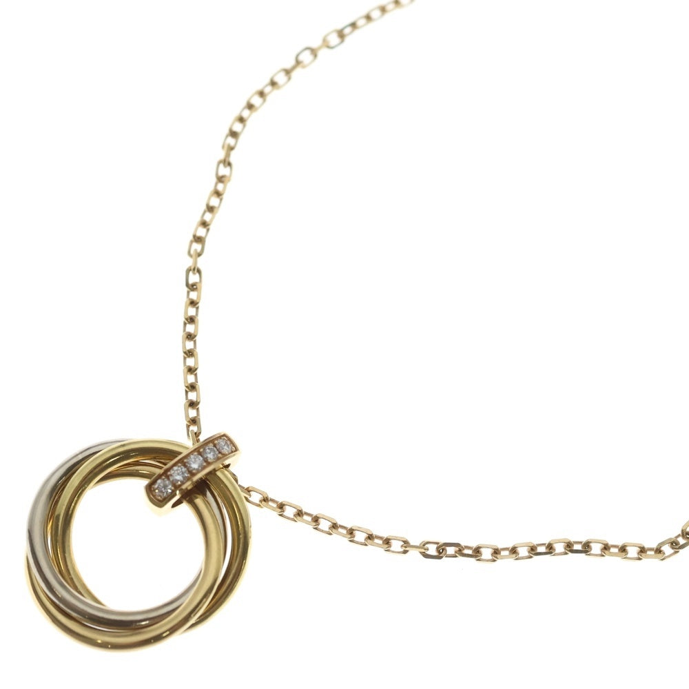 Cartier(カルティエ) トリニティ 5Pダイヤチェーンネックレス イエローゴールド/ピンクゴールド/ホワイトゴールド Au750YG/PG/WG B7058700