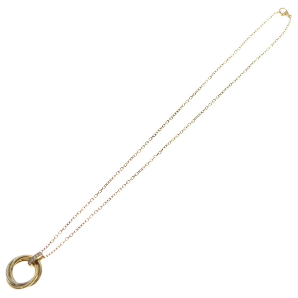 Cartier(カルティエ) トリニティ 5Pダイヤチェーンネックレス イエローゴールド/ピンクゴールド/ホワイトゴールド Au750YG/PG/WG B7058700