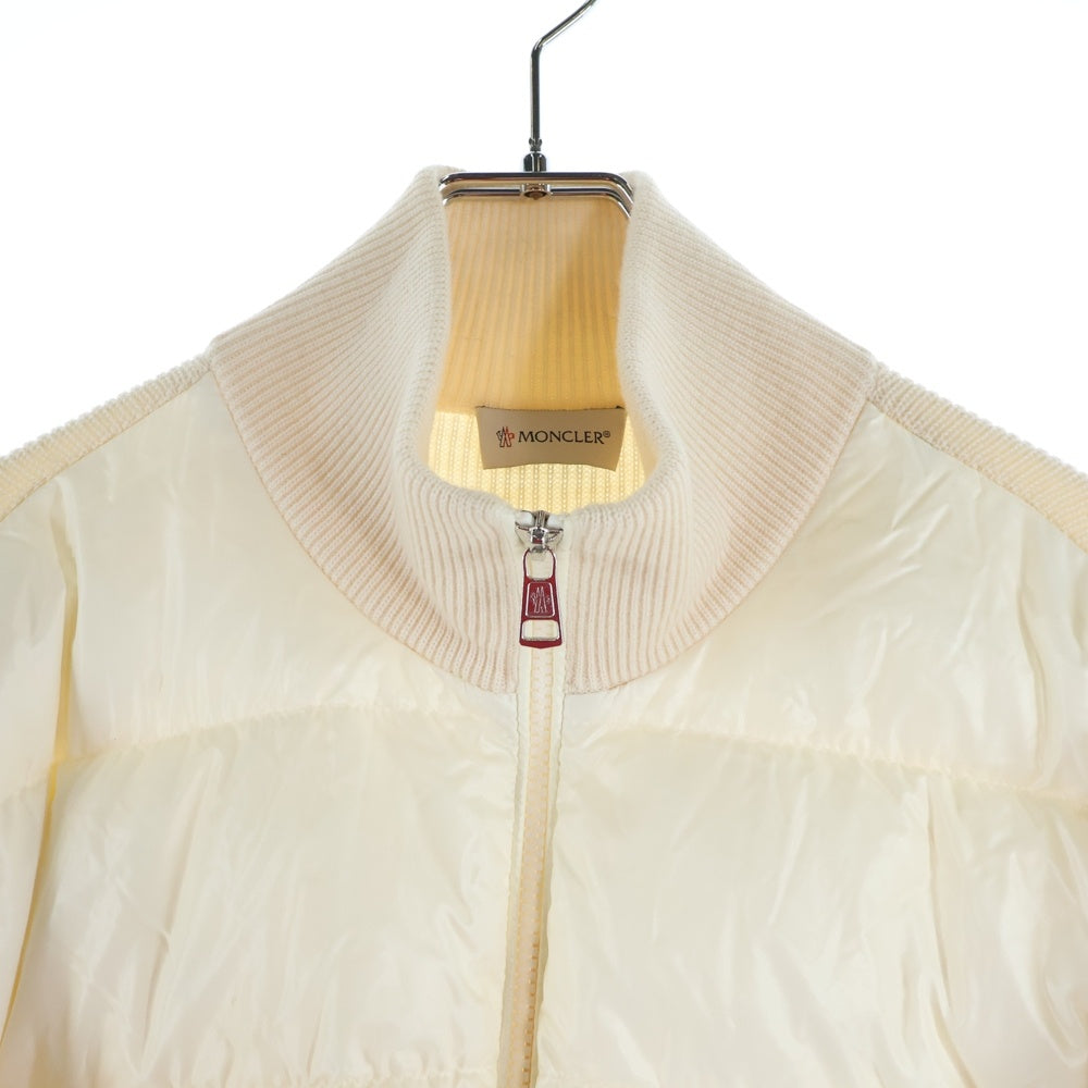 MONCLER(モンクレール) ワッペンロゴ ニット切り替え ハイネック