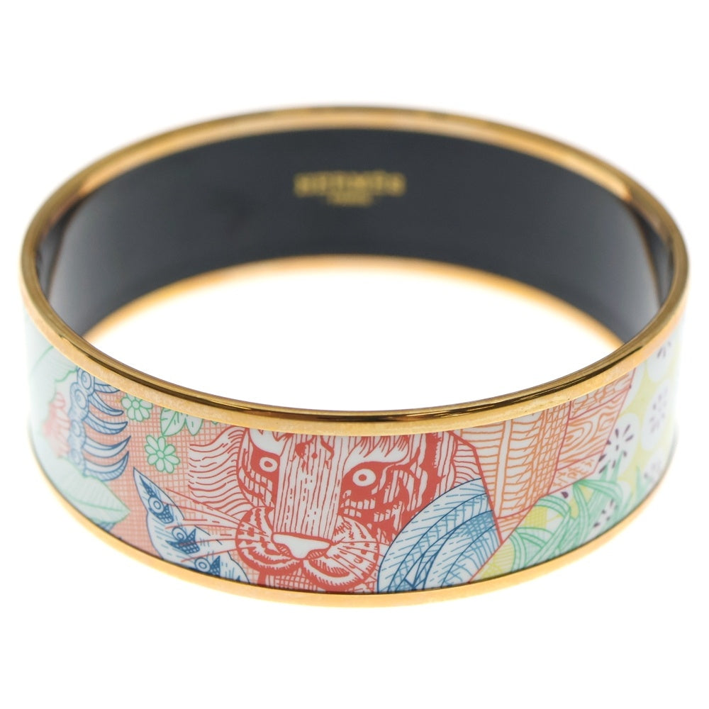 HERMES(エルメス) エマイユGM バングル プレシャス・パラダイス ブレスレット ゴールド×マルチカラー レディース