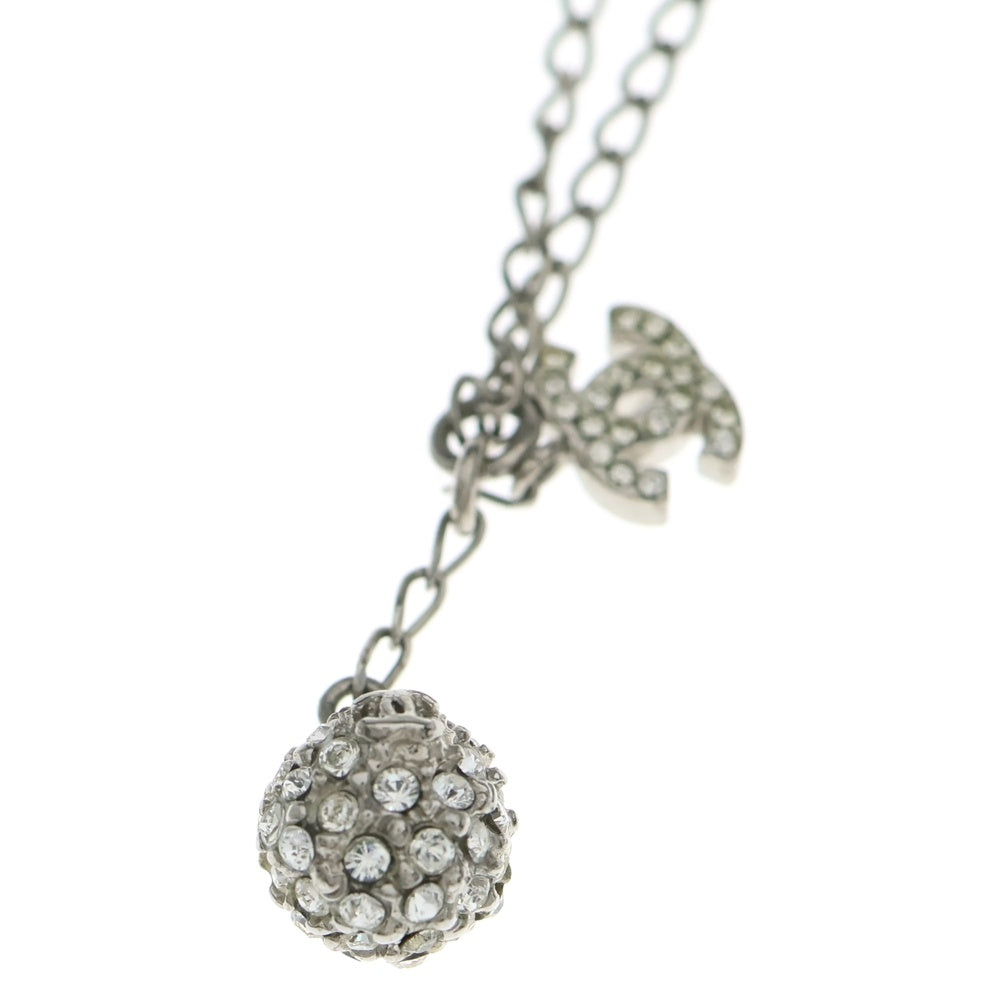 CHANEL(シャネル) ココマーク ラインストーン ボールネックレス