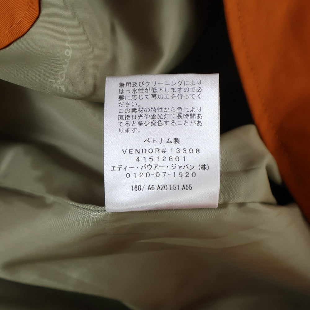 Eddie Bauer(エディバウワー) コットンナイロン フーデッド マウンテンパーカー ロングジャケット コート オレンジ 01 9426