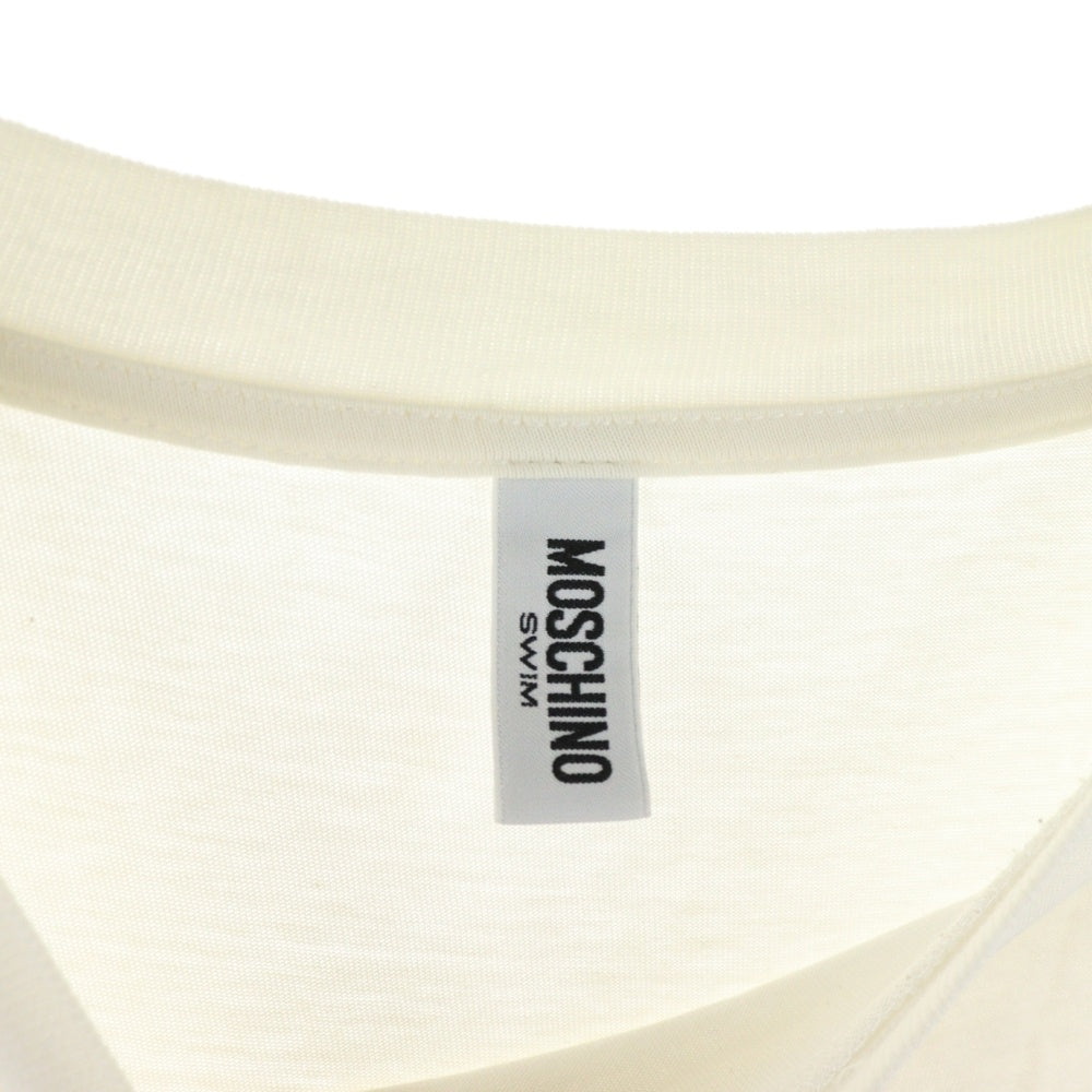 MOSCHINO(モスキーノ) グミベア ロゴプリント クルーネック 半袖Tシャツ カットソー ホワイト