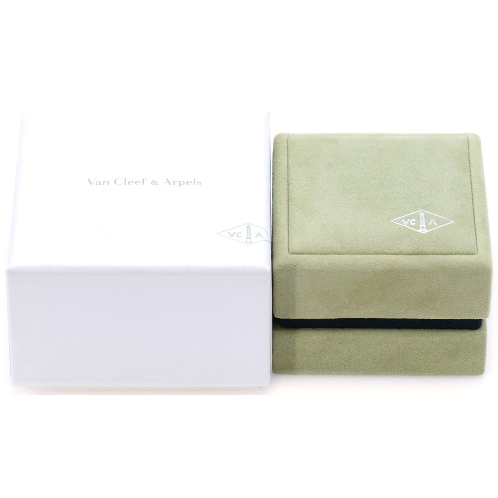 Van Cleef & Arpels(ヴァンクリーフアンドアーペル) ヴィンテージアルハンブラ マザーオブパール 1PD ダイヤモンド リング 指輪 K18WG ホワイトゴールド VCARF48952 レディース