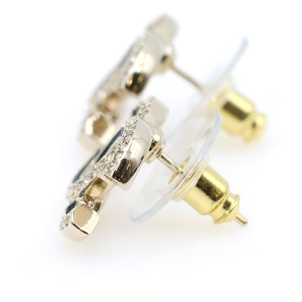 CHANEL(シャネル) ココマーク ラインストーン ラメ ピアス ゴールド