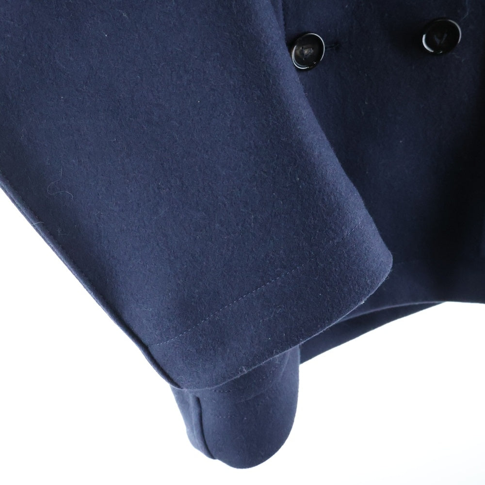 BOTTEGA VENETA(ボッテガヴェネタ) ウール ダブルブレストピーコート ネイビー レディース