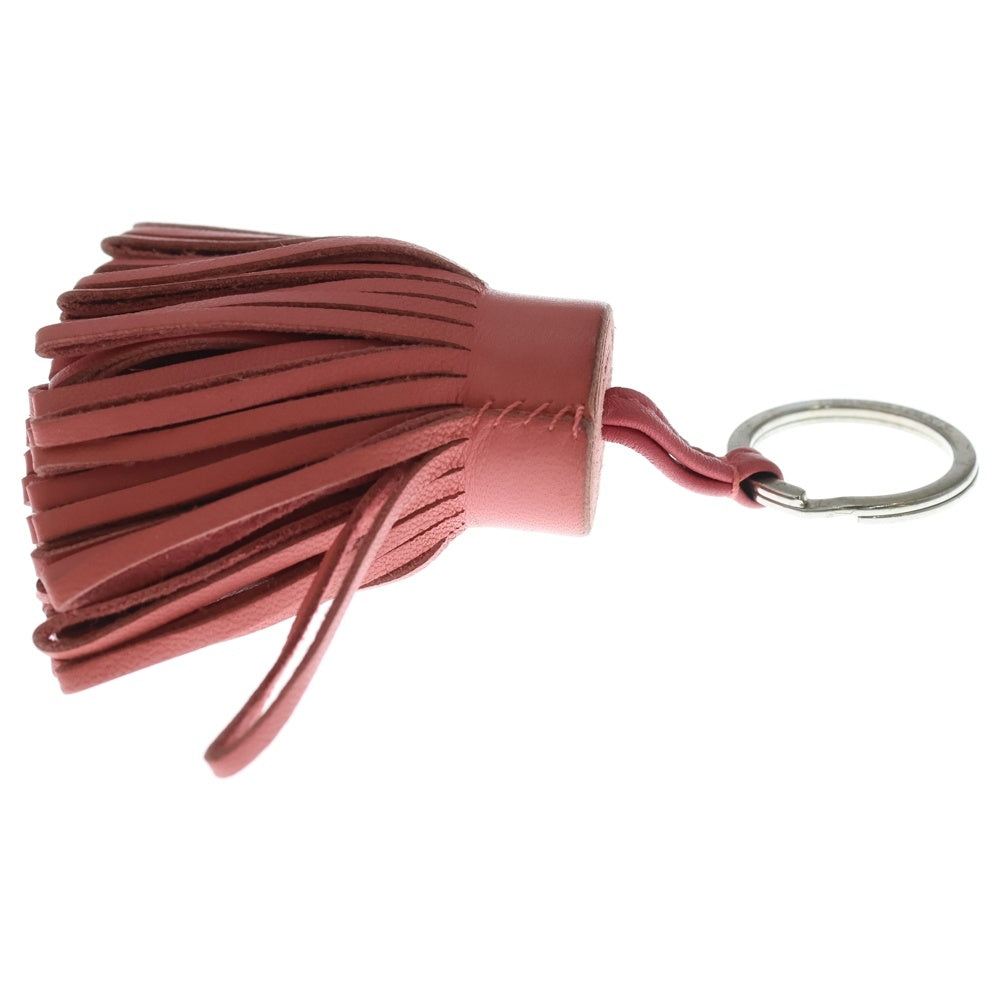 HERMES(エルメス) カルメン キーチャーム バッグチャーム キーリング ピンク レザー アニョーミロ シルバー金具 レディース