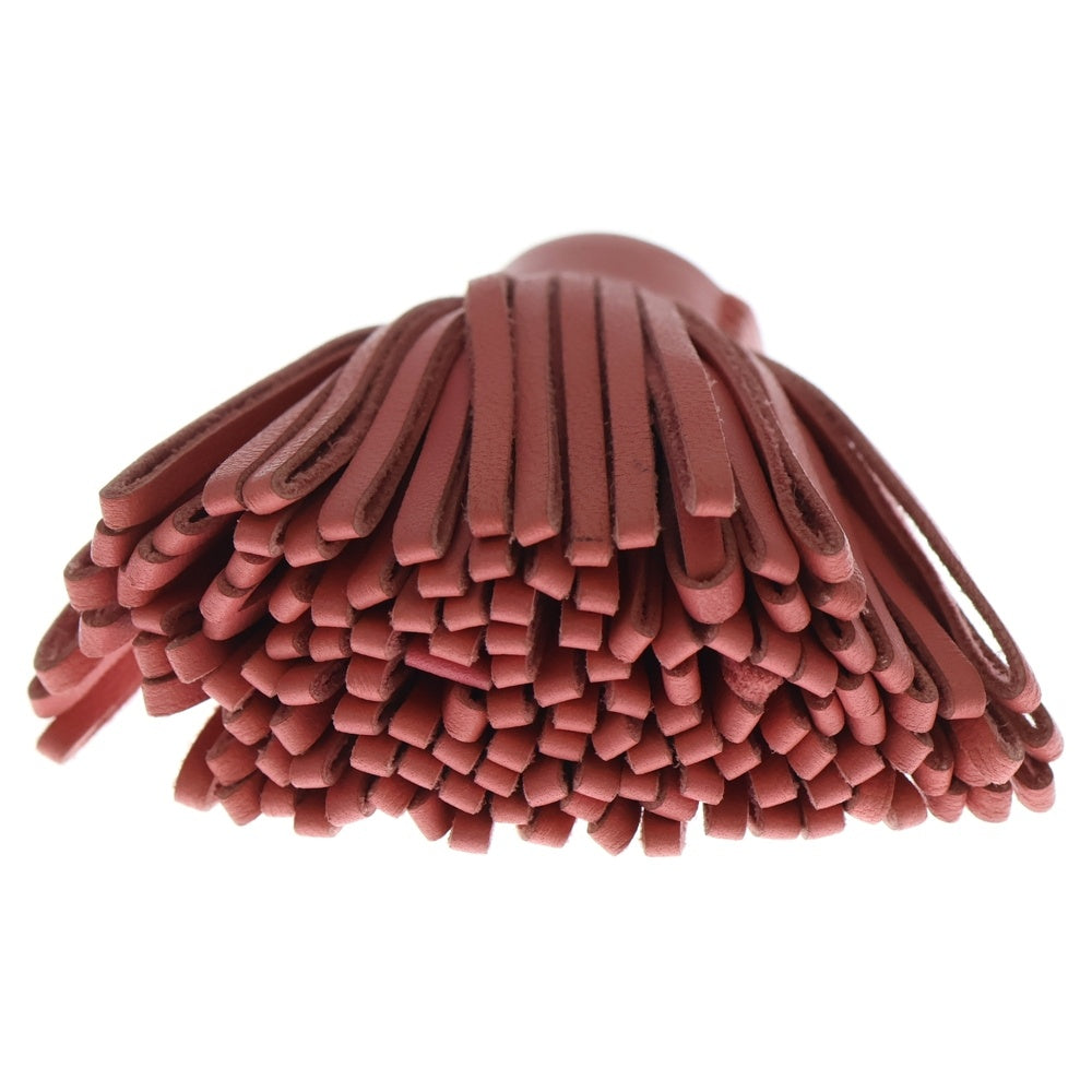 HERMES(エルメス) カルメン キーチャーム バッグチャーム キーリング ピンク レザー アニョーミロ シルバー金具 レディース