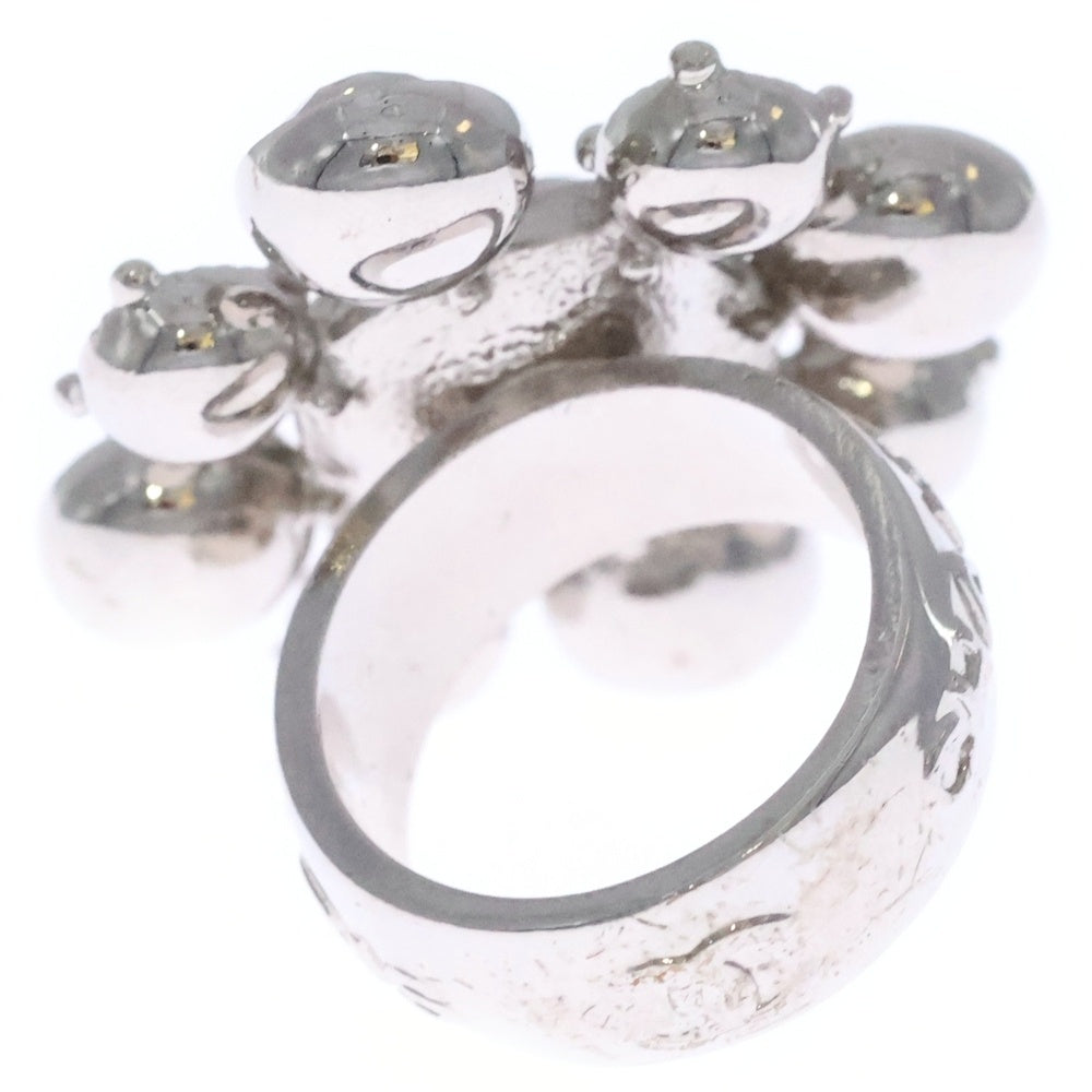 CHANEL(シャネル) ココマーク ラインストーン リング 指輪 シルバー レディース