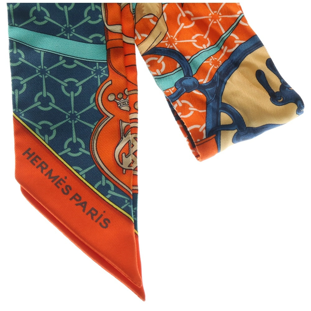 HERMES(エルメス) ツイリー 朝の散歩 シルクスカーフ オレンジ レディース