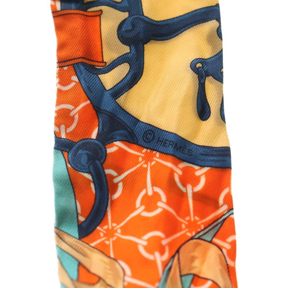 HERMES(エルメス) ツイリー 朝の散歩 シルクスカーフ オレンジ レディース