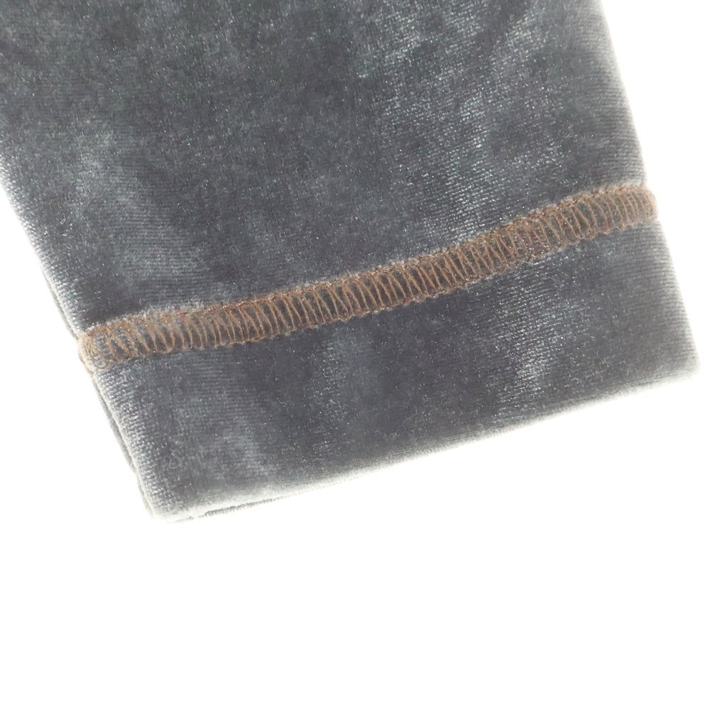 FENDI(フェンディ) FFロゴ刺繍 ベロア ベルベット モックネック ロング