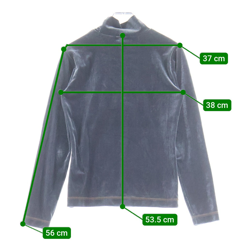 FENDI(フェンディ) FFロゴ刺繍 ベロア ベルベット モックネック ロング