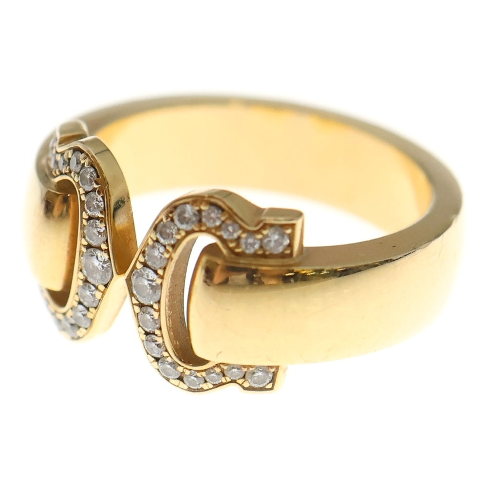 Cartier(カルティエ) 2C ブークルセ ダイヤ リング Au750 K18 レディース