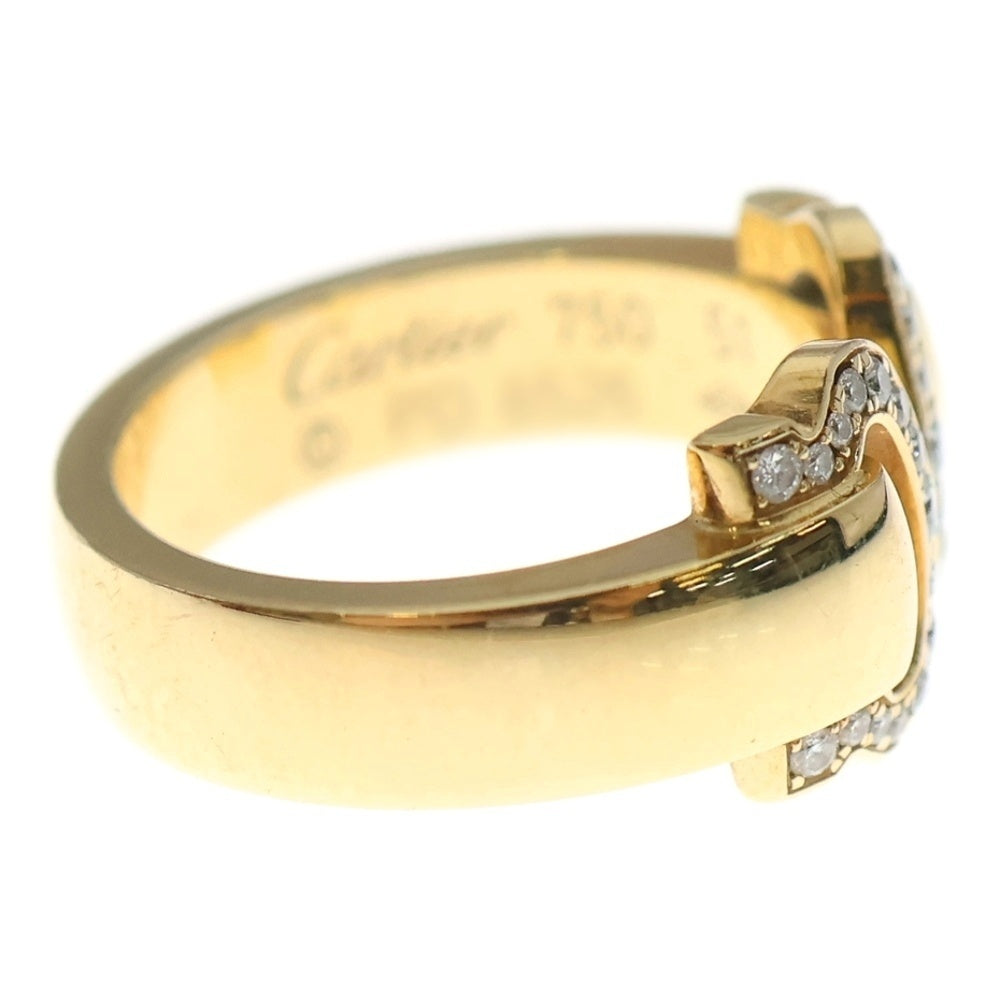 Cartier(カルティエ) 2C ブークルセ ダイヤ リング Au750 K18 レディース