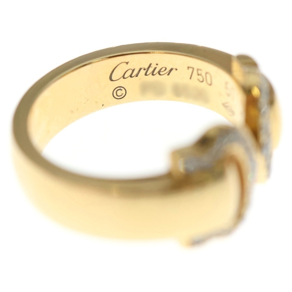 Cartier(カルティエ) 2C ブークルセ ダイヤ リング Au750 K18 レディース
