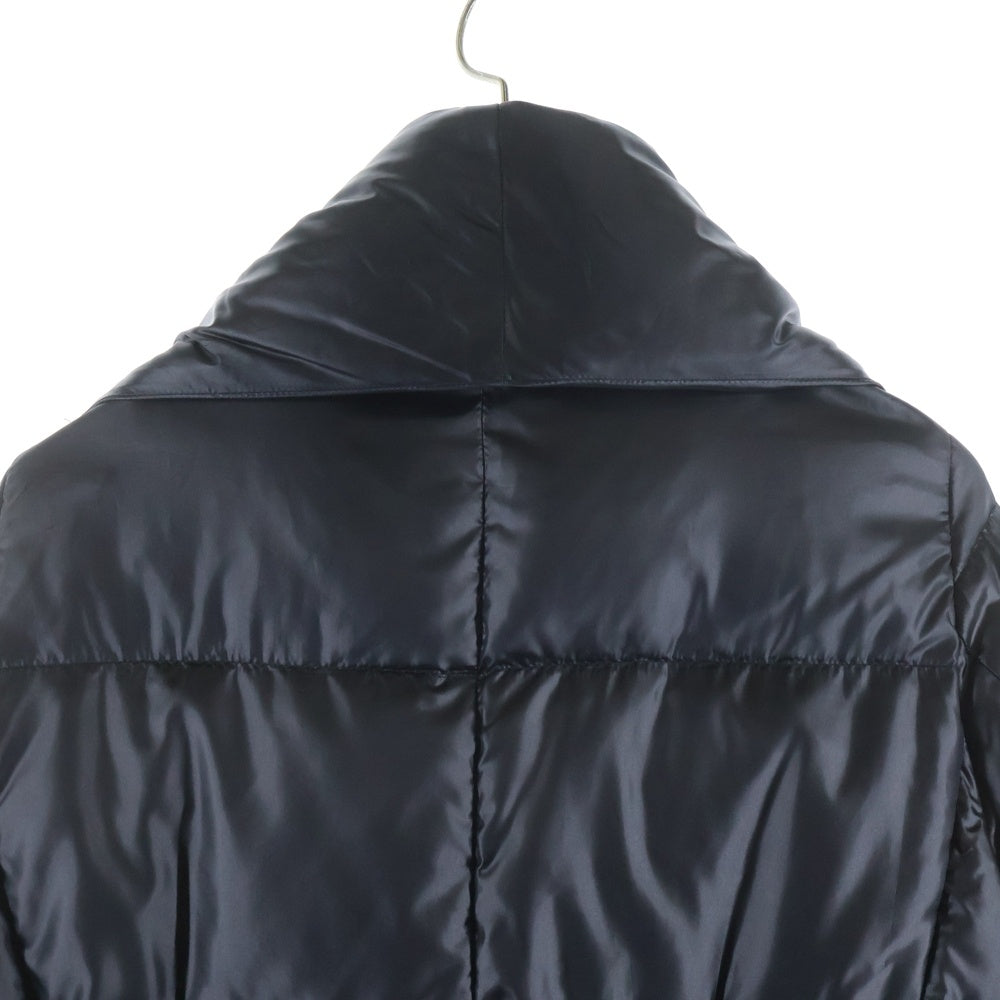 Max Mara(マックスマーラ) ショールカラー スナップボタン ダウン ロング ジャケット コート ブラック レディース