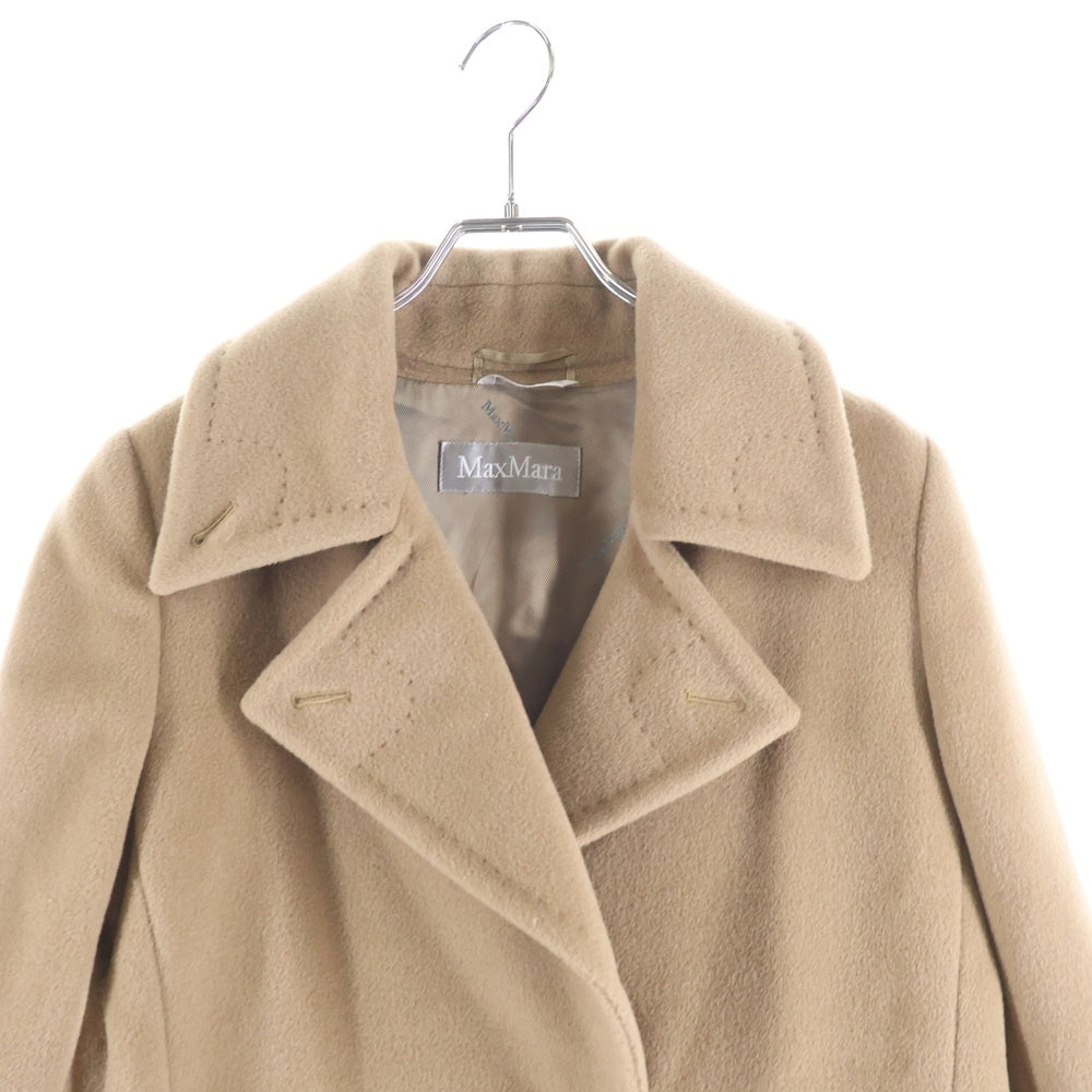 Max Mara(マックスマーラ) ウール 1B チェスター ロング コート ブラウン レディース