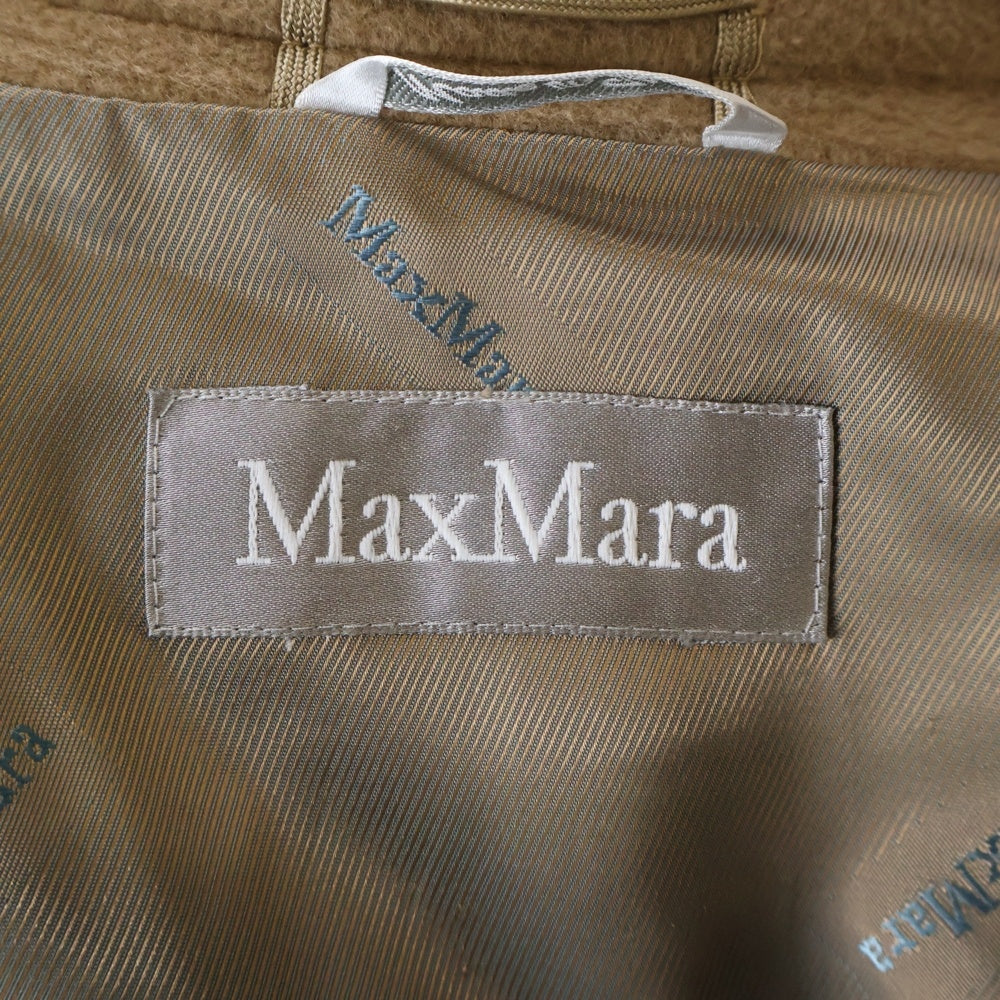 Max Mara(マックスマーラ) ウール 1B チェスター ロング コート ブラウン レディース