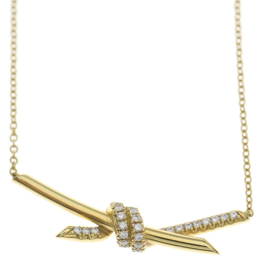 TIFFANY & Co.(ティファニー) ノット ダイヤ チェーンネックレス
