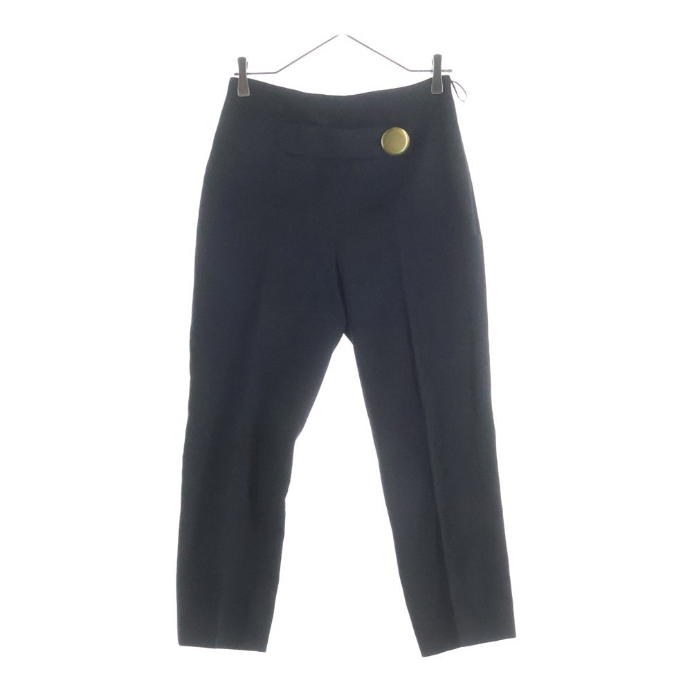 BALENCIAGA(バレンシアガ) ギミックベルト ウール スラックスパンツ ブラック レディース 392788