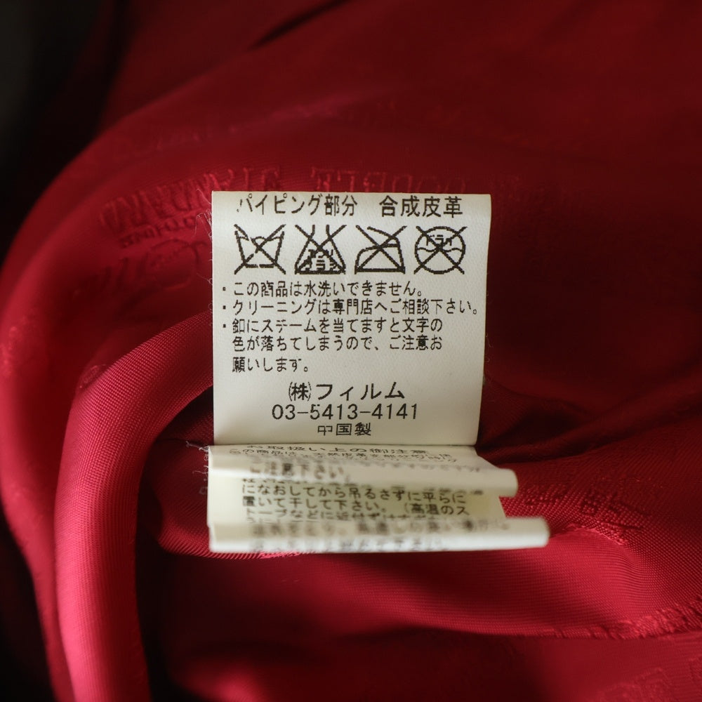 D him DOUBLE STANDARD CLOTHING(ダブルスタンダードクロージング) レザー切替ポリエステルダウンジャケット グレー 7556093