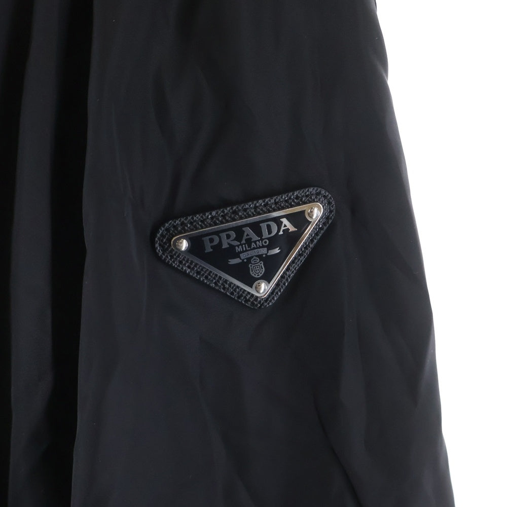 PRADA(プラダ) Re-Nylon トライアングルロゴプレート付ナイロンロングスカート ブラック 21X951 レディース