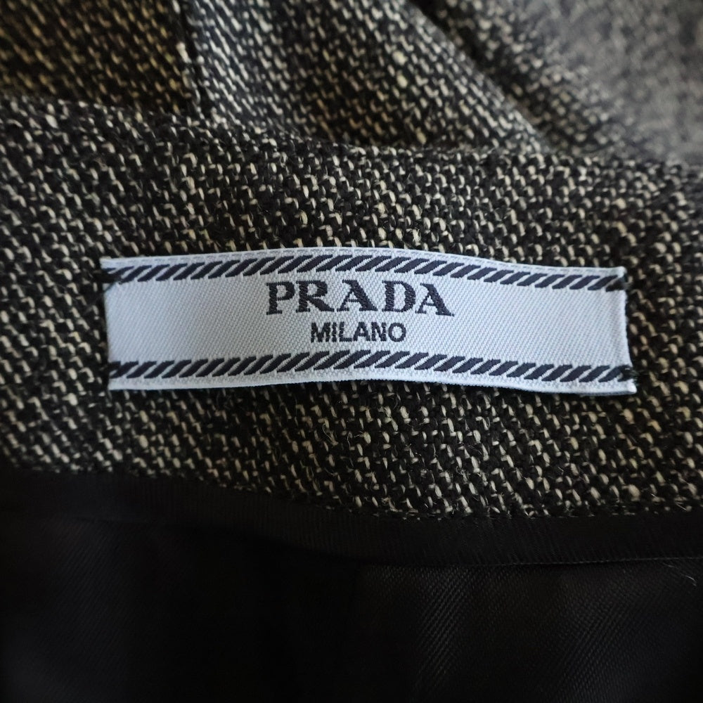 PRADA(プラダ) ムリネ タイト ロング スカート グレー レディース