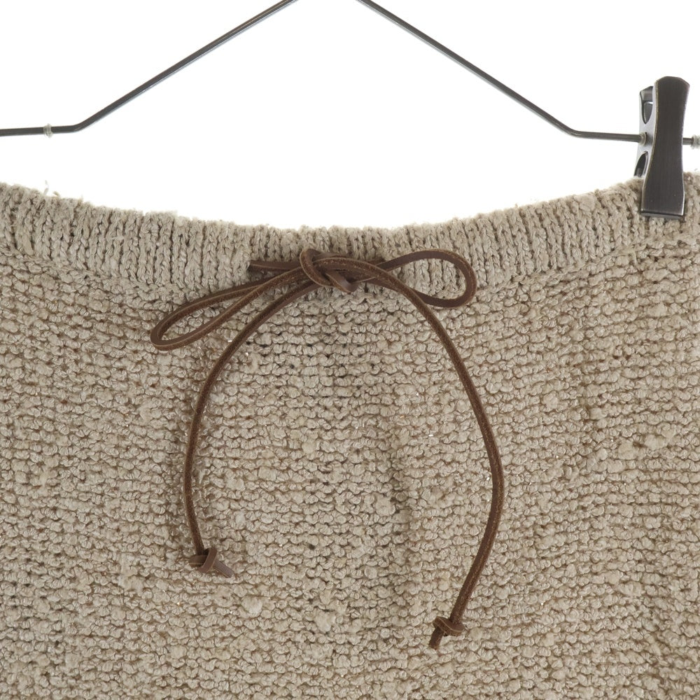 PRADA(プラダ) ブークレ シルクニット タイト ロング スカート ベージュ レディース