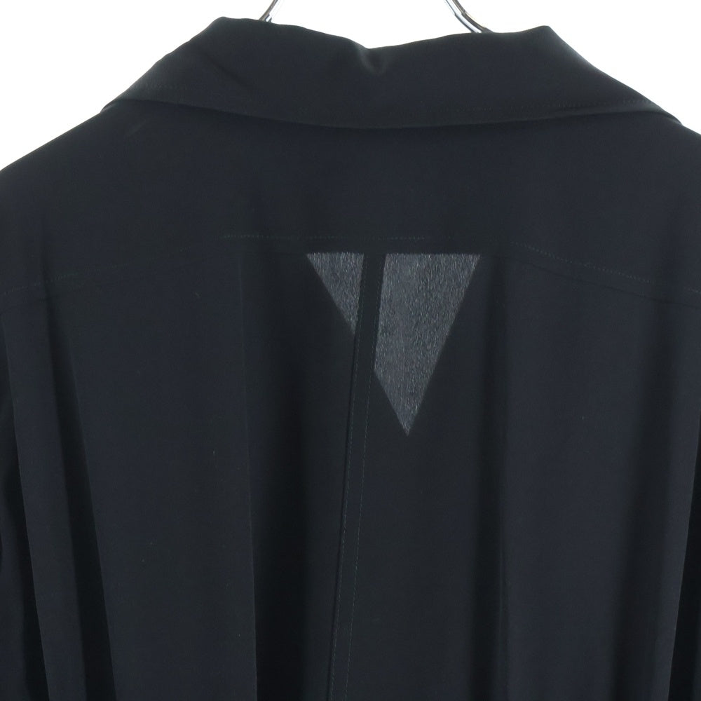 LOUIS VUITTON(ルイヴィトン) 24AW モノグラムベルト シルク シャツワンピース ブラック レディース RW242WW AKM FRDS32