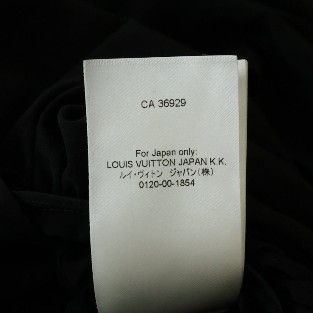 LOUIS VUITTON(ルイヴィトン) 24AW モノグラムベルト シルク シャツワンピース ブラック レディース RW242WW AKM FRDS32