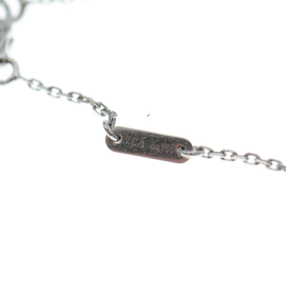 Van Cleef & Arpels(ヴァンクリーフアンドアーペル) スウィートアルハンブラ ダイヤ ネックレス Au750 K18 WG ホワイトゴールド VCARO85900 レディース