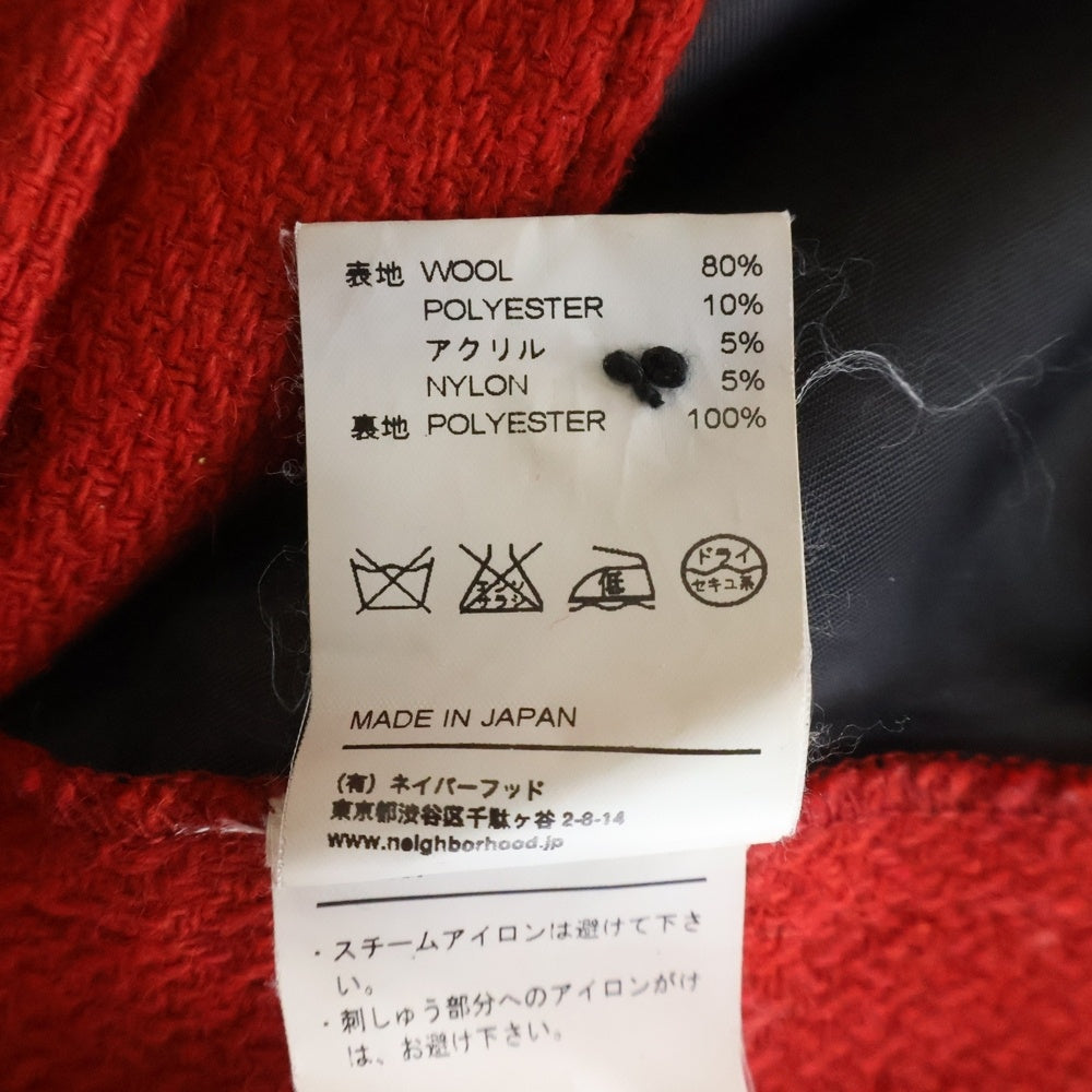 NEIGHBORHOOD(ネイバーフッド) 13AW PO WE-SHIRT LS/CPO ミリタリーシャツジャケット レッド 132SPNH-SHM01