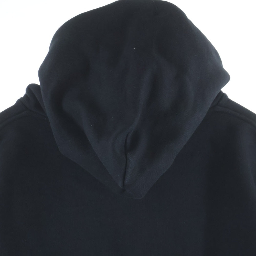 VETEMENTS(ヴェトモン) 18SS ×TOMMY HILFIGER トミーヒルフィガー ロゴ刺繍 レイヤードスリーブ プルオーバースウェットパーカー フーディー ブラック WSS18TR24