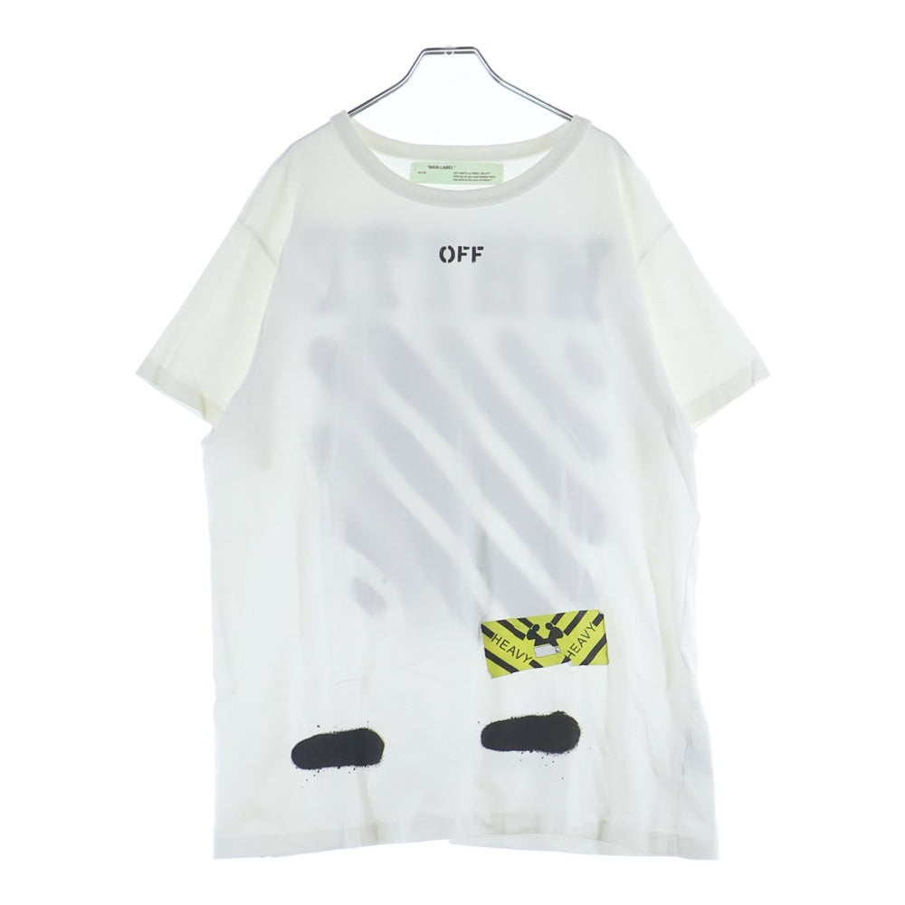 OFF-WHITE(オフホワイト) ロゴプリント クルーネック 半袖Tシャツ カットソー ホワイト