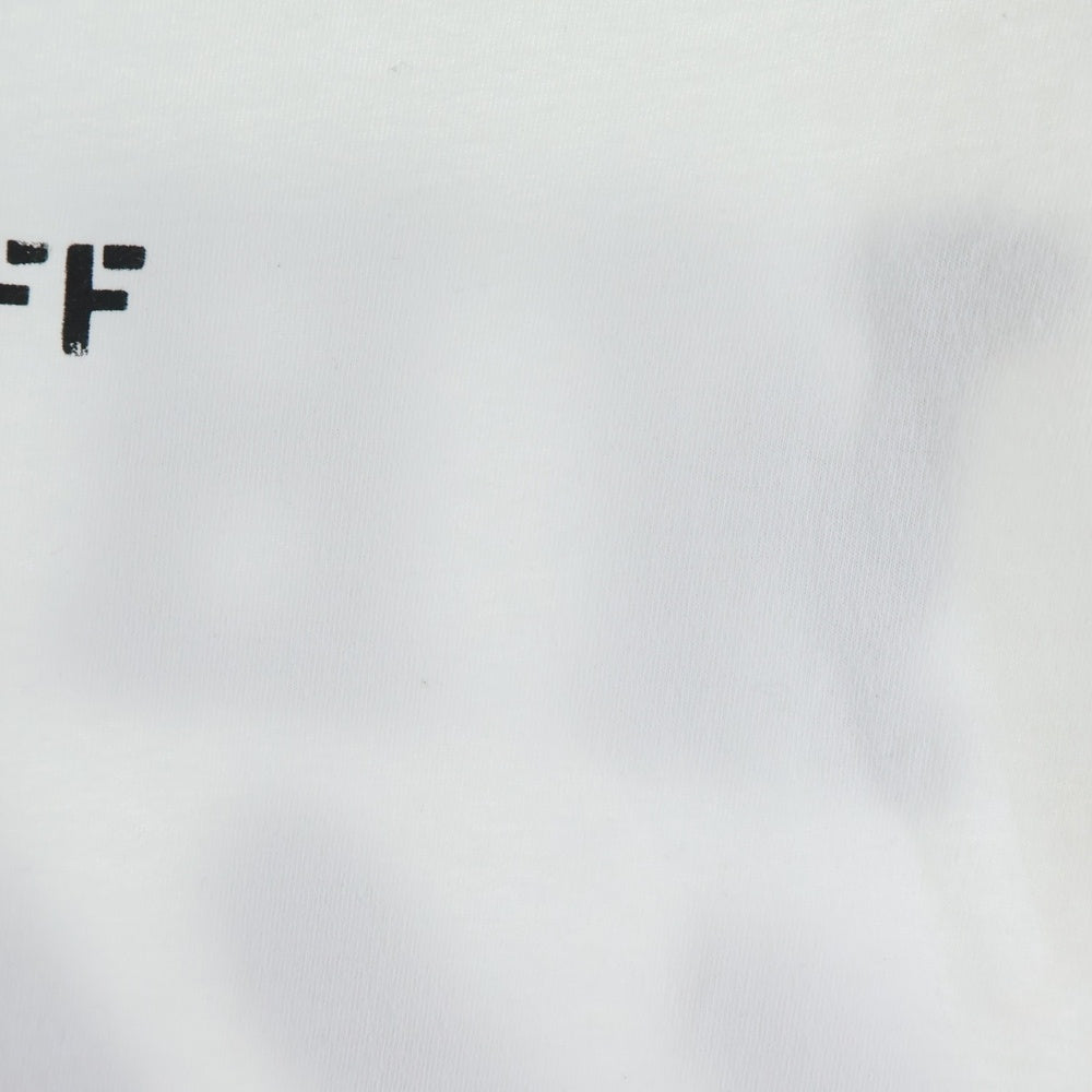 OFF-WHITE(オフホワイト) ロゴプリント クルーネック 半袖Tシャツ カットソー ホワイト