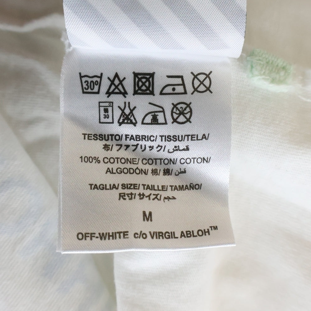 OFF-WHITE(オフホワイト) ロゴプリント クルーネック 半袖Tシャツ カットソー ホワイト