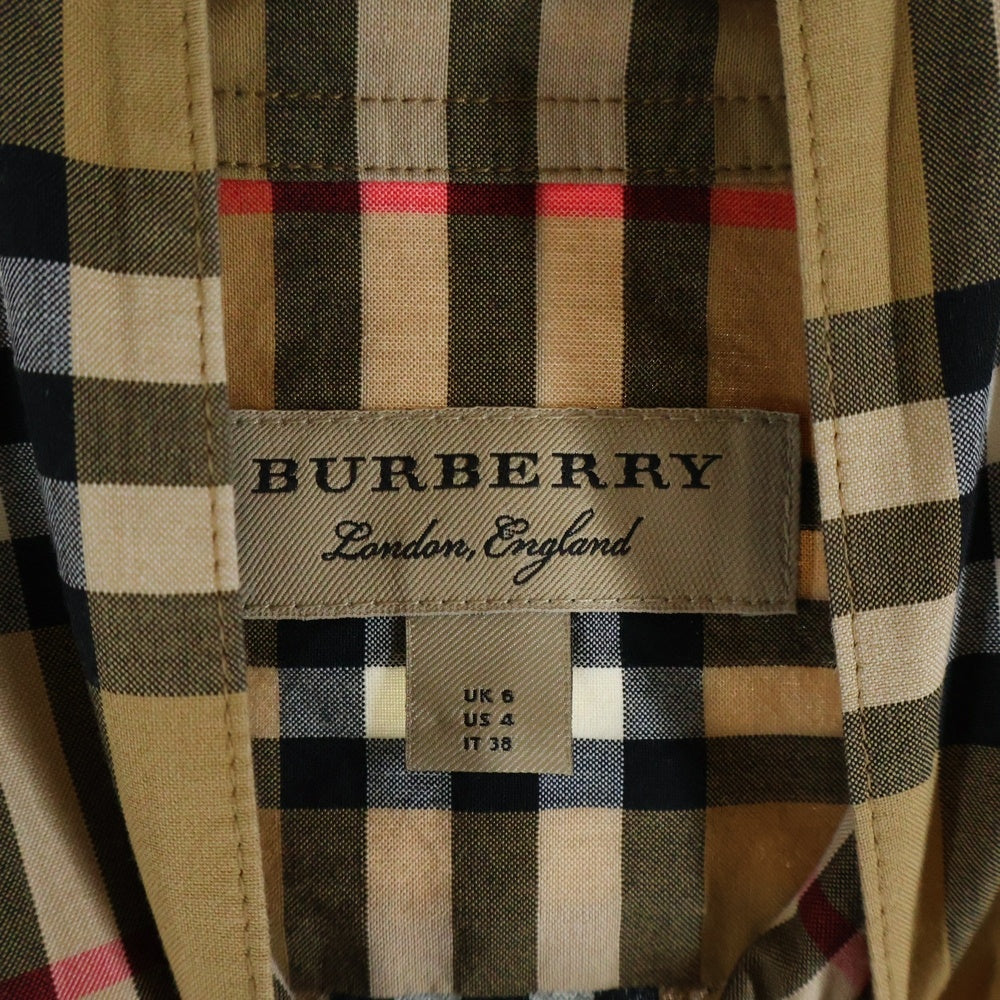BURBERRY(バーバリー) ノバチェック総柄 長袖シャツ ベージュ 8002171