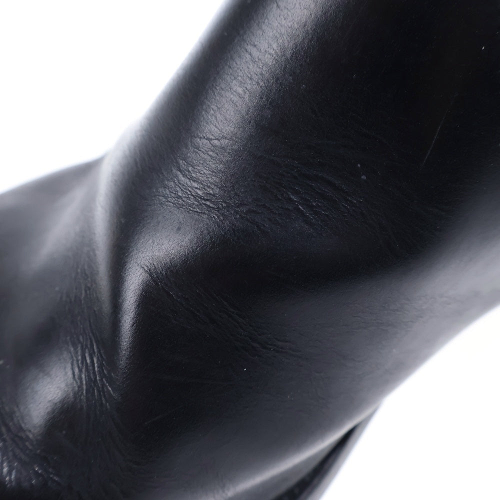 SAINT LAURENT PARIS(サンローランパリ) WYATT HARNESS RING SUEDE BOOTS ワイアットハーネスリング レザーブーツ ブラック