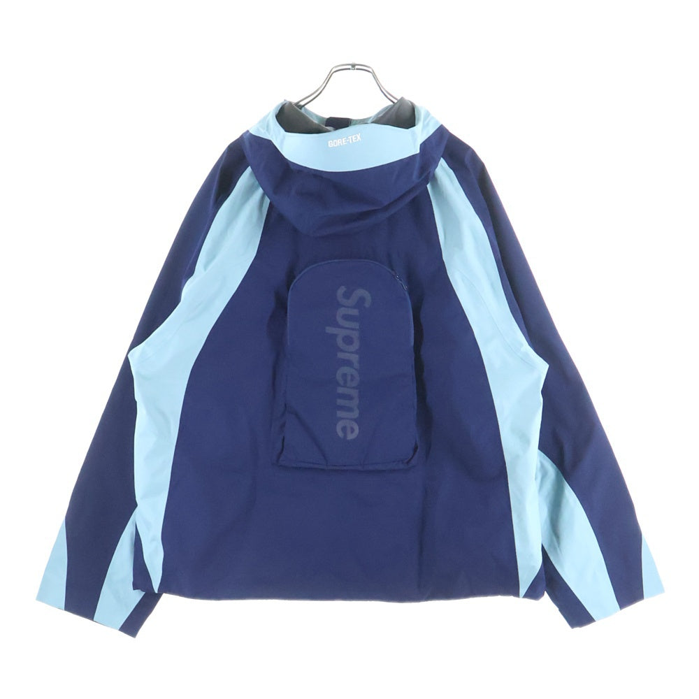 SUPREME(シュプリーム) 22SS GORE-TEX PACLITE Jacket ゴアテックス バックポケット ジップアップ ナイロンジャケット ブルー