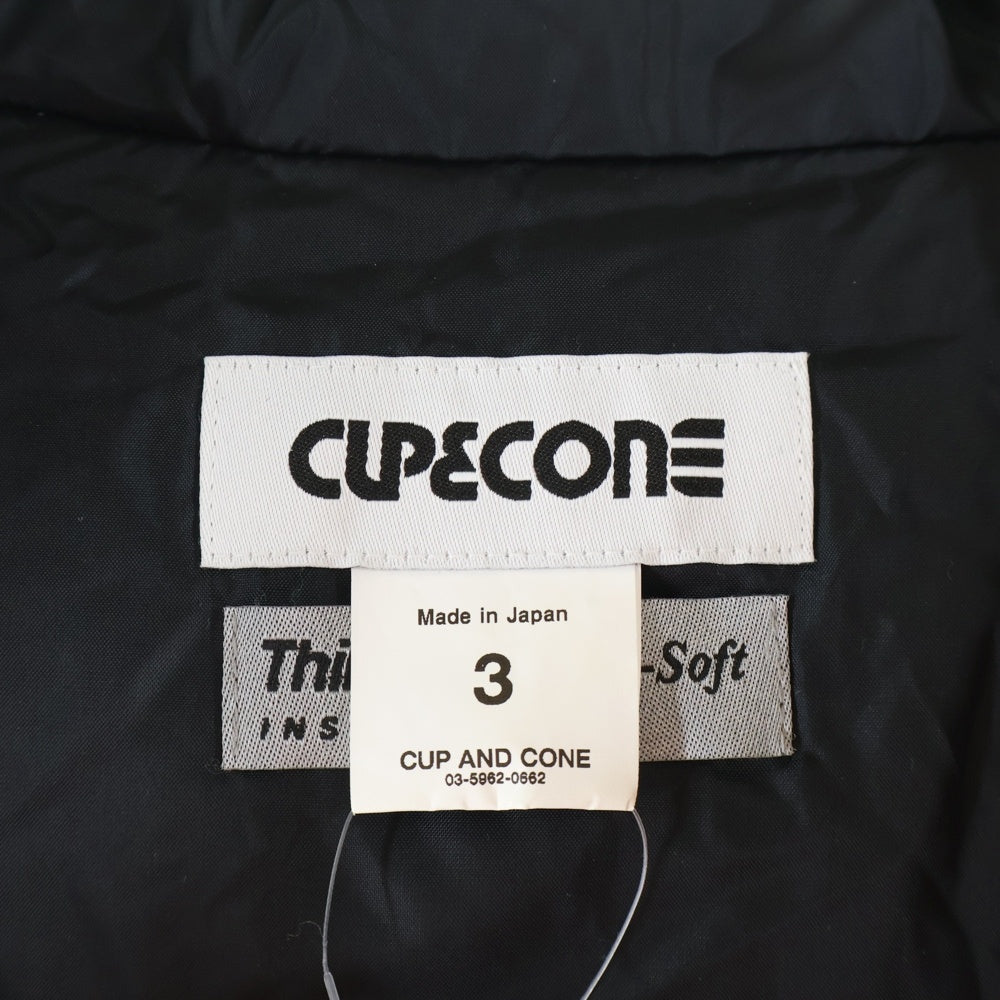 CUP AND CONE(カップアンドコーン) カラー切替 ジップアップ ナイロンジャケット イエロー/オレンジ -