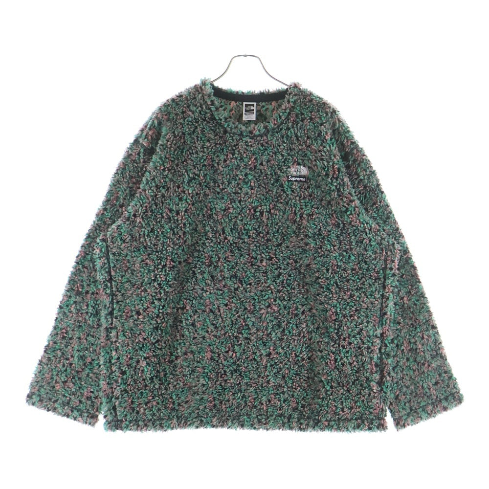 SUPREME(シュプリーム) 23SS High Pile Fleece Pullover ハイパイル ボア クルーネック スウェットトレーナー フリース グリーン NT02307I