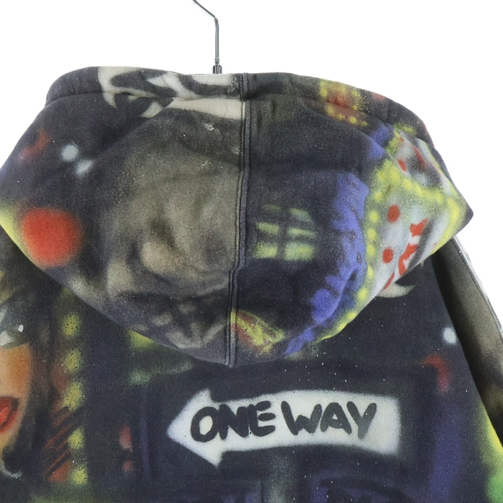 SUPREME(シュプリーム) 21AW ×LADY PINK Hooded Sweatshirt レディーピンク グラフィックプリント 総柄プルオーバースウェットパーカー マルチカラー
