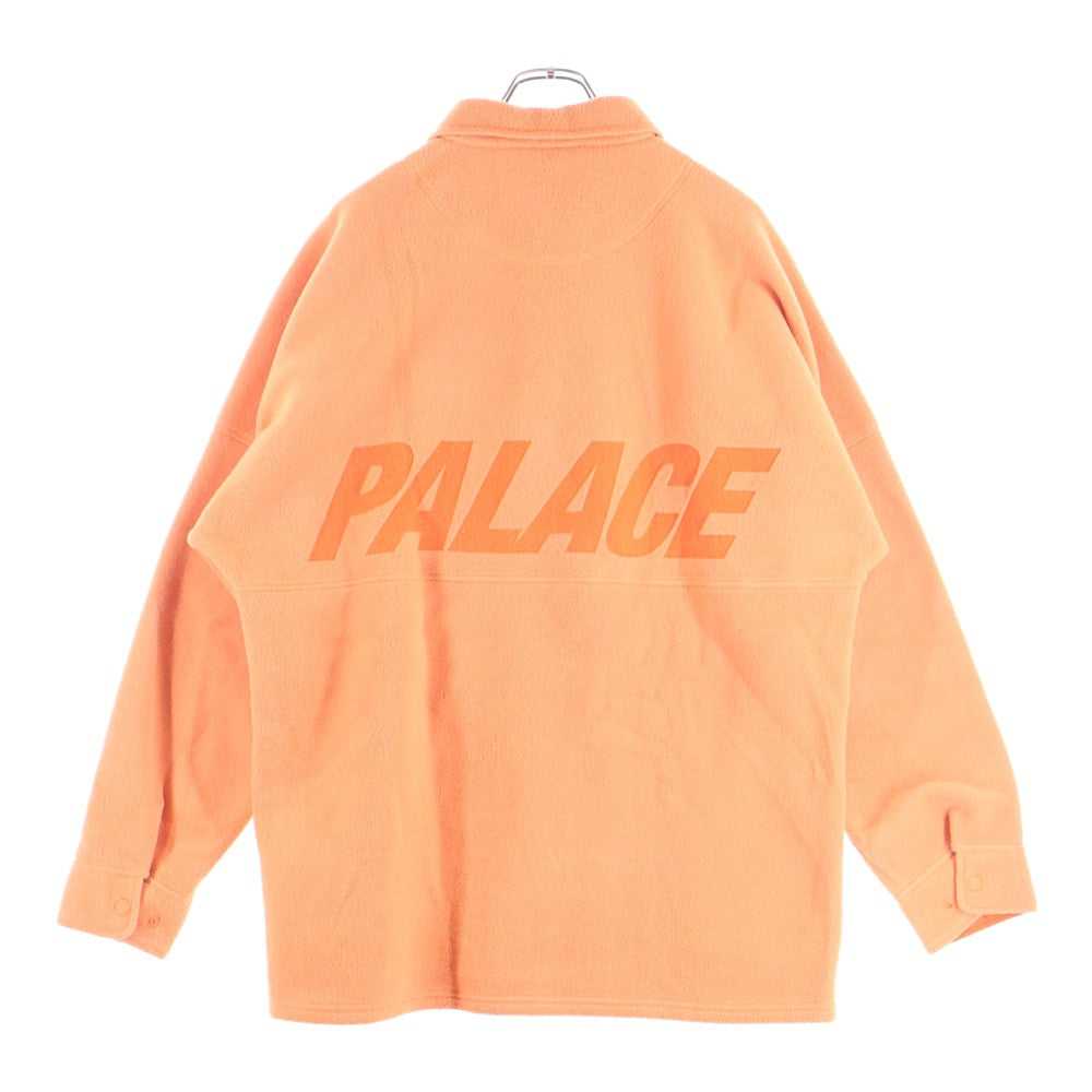 Palace Skateboards(パレススケートボーズ) 20AW POLARTEC LAZER SHIRT ポーラーテック フロントボタン フリースシャツ ジャケット オレンジ
