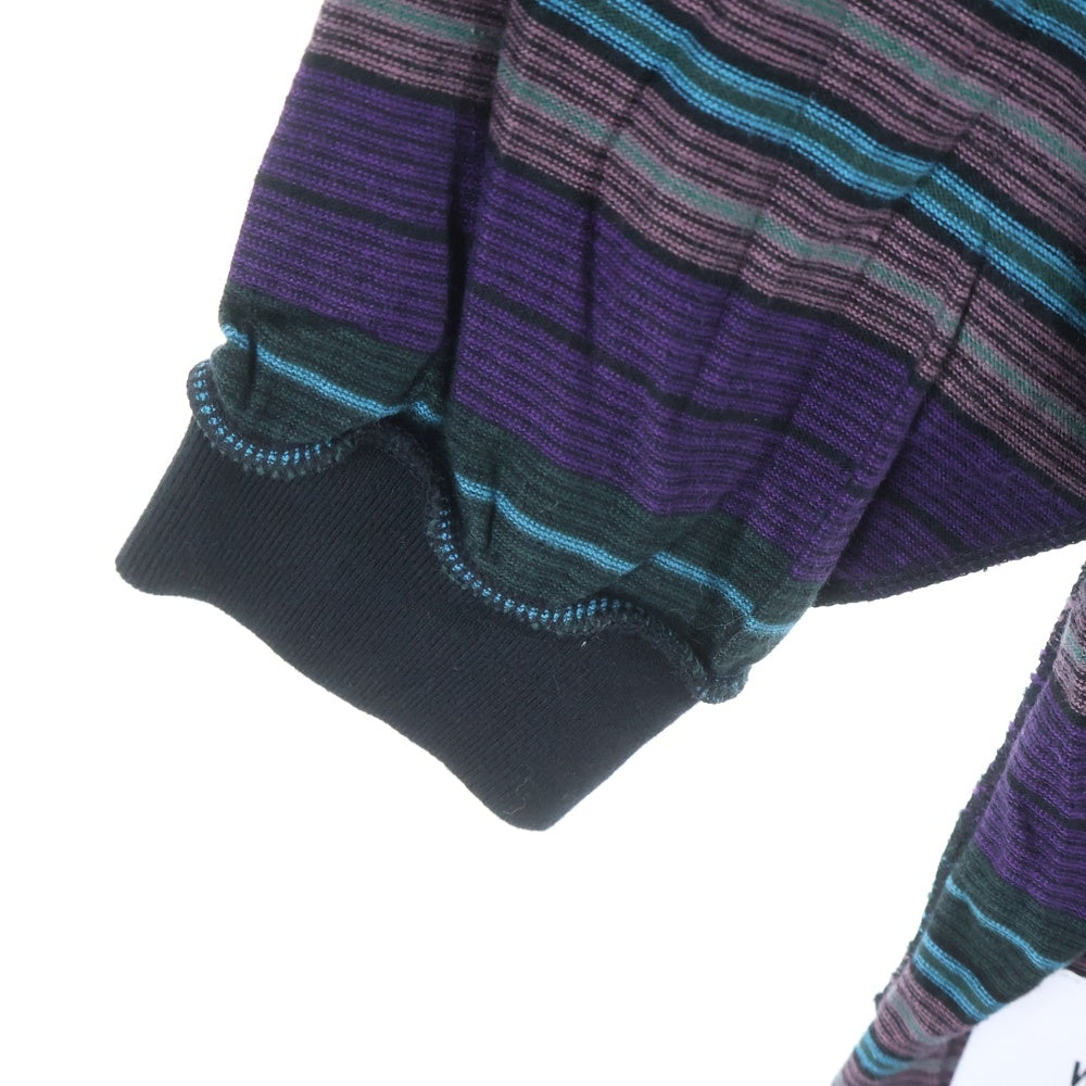 WTAPS(ダブルタップス) 22SS Long Sleeve Jam 02 Tee ジャム ロゴエンブロイダリー クルーネック長袖Tシャツ カットソー パープル 221ATDT-CSM32