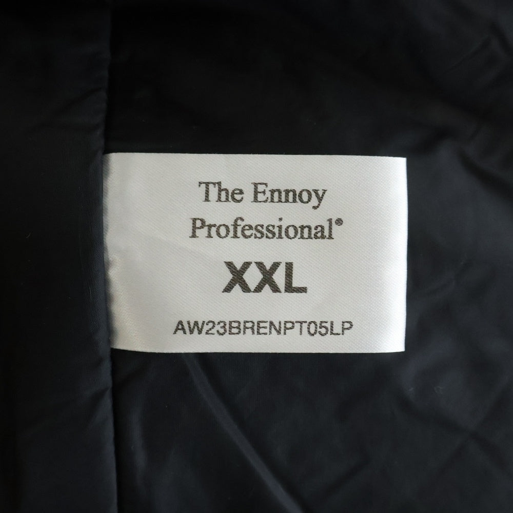 The Ennoy Professional(エンノイプロフェッショナル) 23AW ×Stylistshibutsu Belongings Nylon Padded Pants スタイリスト私物 パデット ナイロンパンツ ブラック AW23BRENPT05LP