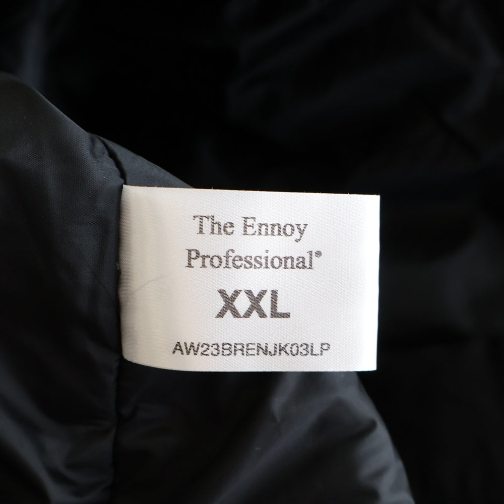 The Ennoy Professional(エンノイプロフェッショナル) 23AW xStylistshibutsu Belongings Nylon Padded Jacket Triple Black ナイロンパデットジャケット トリプルブラック AW23BRENJK03LP